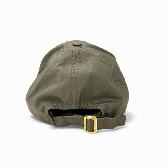 Celine Cap Hat Cotton Khaki White Gold Triomphe main image 7